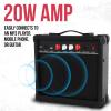 imageLyxPro Left Hand 30 Inch Electric Guitar Kit for Lefty Kids 34 Size Beginners Guitar Amp Six Strings Two Picks Shoulder Strap Digital Clip On Tuner Guitar Cable and Soft Case Gig Bag  RedBlack