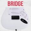 imageLyxPro Left Hand 36 Inch Electric Guitar and Kit for Lefty Kids with 34 Size Beginners Guitar Amp Six Strings Two Picks Shoulder Strap Digital Clip On Tuner Cable and Soft Case Gig Bag  BlueWhite