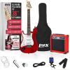 imageLyxPro Left Hand 36 Inch Electric Guitar and Kit for Lefty Kids with 34 Size Beginners Guitar Amp Six Strings Two Picks Shoulder Strap Digital Clip On Tuner Cable and Soft Case Gig Bag  BlueRed