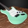 imageLyxPro Left Hand 39 Inch Electric Guitar and Starter Kit for Lefty Full Size Beginners Guitar Amp Six Strings Two Picks Shoulder Strap Digital Clip On Tuner Cable and Soft Case  BlueGreen