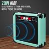 imageLyxPro Left Hand 39 Inch Electric Guitar and Starter Kit for Lefty Full Size Beginners Guitar Amp Six Strings Two Picks Shoulder Strap Digital Clip On Tuner Cable and Soft Case  BlueGreen