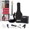 imageLyxPro Left Hand 39 Inch Electric Guitar and Starter Kit for Lefty Full Size Beginners Guitar Amp Six Strings Two Picks Shoulder Strap Digital Clip On Tuner Cable and Soft Case  BlueBlack