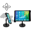 image:imageLyxPro Cell Phone Tablet Stand Holder clip on Grip For Table Or Desk Adjustable 360 Degree Rotating Swivel Angle Fits 5572 Inch Portable Non Slip Weighted Base Secured Locking Arms LYXATDPM