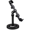 image:imageLyxPro Cell Phone Tablet Stand Holder clip on Grip For Table Or Desk Adjustable 360 Degree Rotating Swivel Angle Fits 5572 Inch Portable Non Slip Weighted Base Secured Locking Arms LYXATDPM